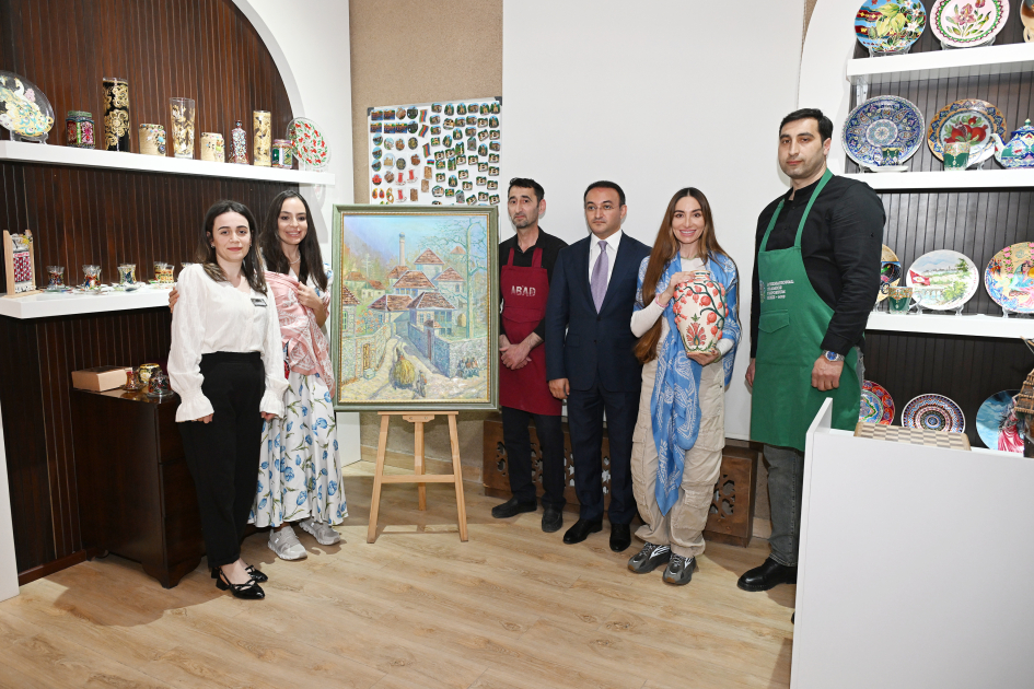 Leyla Aliyeva and Arzu Aliyeva visit “ABAD” Ceramics and Applied Arts Center in Sheki (PHOTO)