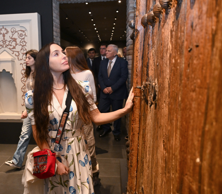 Leyla Aliyeva and Arzu Aliyeva attend opening of historical and architectural monuments after restoration in Sheki city (PHOTO)