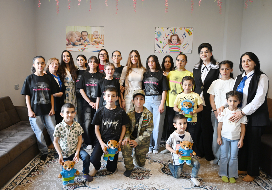 Leyla Aliyeva and Arzu Aliyeva visit Social Service Orphanage in Sheki (PHOTO)