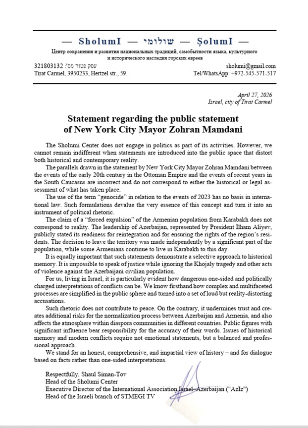 Azerbaijani diaspora voices concern over NYC mayor’s biased statements (PHOTO)