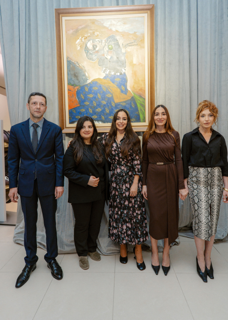 Leyla Aliyeva, Arzu Aliyeva and Alena Aliyeva visit "Art in Motion" exhibition (PHOTO)