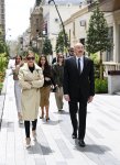 President Ilham Aliyev, First Lady Mehriban Aliyeva attend inauguration of Islam Safarli Street following reconstruction (PHOTO)
