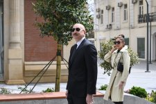 President Ilham Aliyev, First Lady Mehriban Aliyeva attend inauguration of Islam Safarli Street following reconstruction (PHOTO)