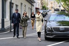 President Ilham Aliyev, First Lady Mehriban Aliyeva attend inauguration of Islam Safarli Street following reconstruction (PHOTO)