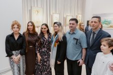 Leyla Aliyeva, Arzu Aliyeva and Alena Aliyeva visit "Art in Motion" exhibition (PHOTO)