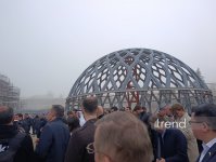 Diplomatic corps representatives view construction of New Shusha Mosque (PHOTO)