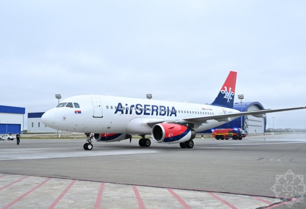 Air Serbia Belgrade–Baku flight welcomed at Heydar Aliyev International Airport