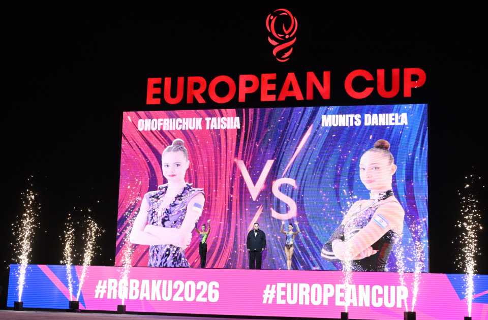 First VP Mehriban Aliyeva watches European Cup in Rhythmic Gymnastics (PHOTO)
