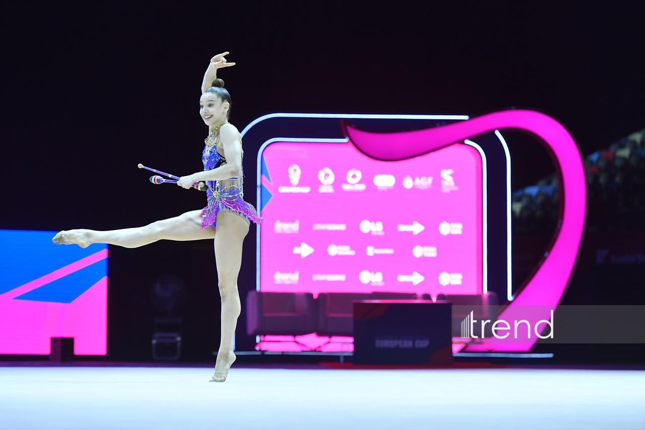Third day of European Rhythmic Gymnastics Cup in Baku concludes (PHOTO)