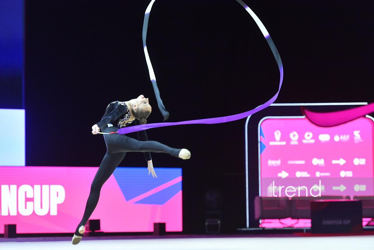 Third day of European Rhythmic Gymnastics Cup in Baku concludes (PHOTO)