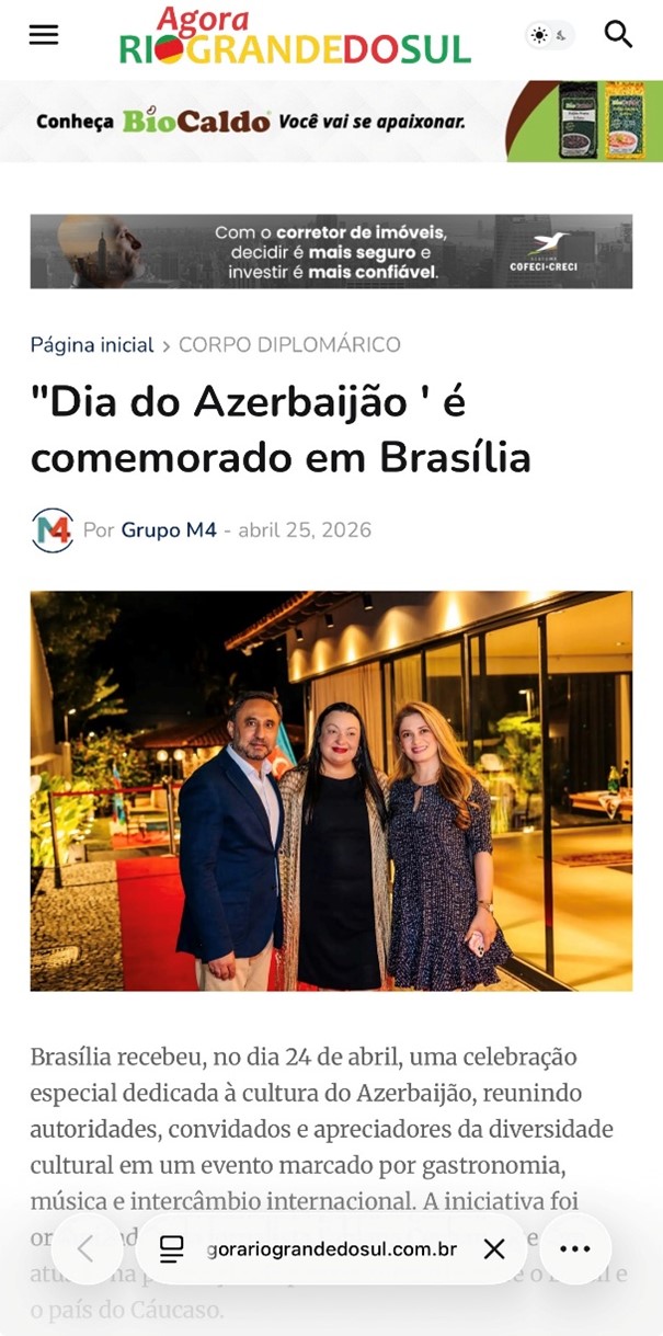 Brazilian media spotlights vibrant Azerbaijani Culture Day in Lago Sul (PHOTO)