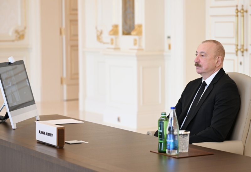 President Ilham Aliyev addresses 8th European Political Community Summit via video link (PHOTO)