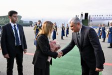 President of Council of Ministers of Italy arrives in Azerbaijan (PHOTO)