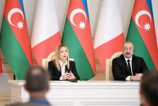 President Ilham Aliyev, President of Italian Council of Ministers Giorgia Meloni make press statements (PHOTO)