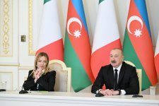 President Ilham Aliyev, President of Italian Council of Ministers Giorgia Meloni make press statements (PHOTO)