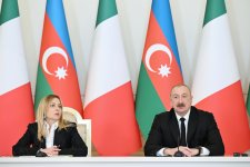 President Ilham Aliyev, President of Italian Council of Ministers Giorgia Meloni make press statements (PHOTO)