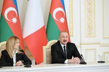 President Ilham Aliyev, President of Italian Council of Ministers Giorgia Meloni make press statements (PHOTO)