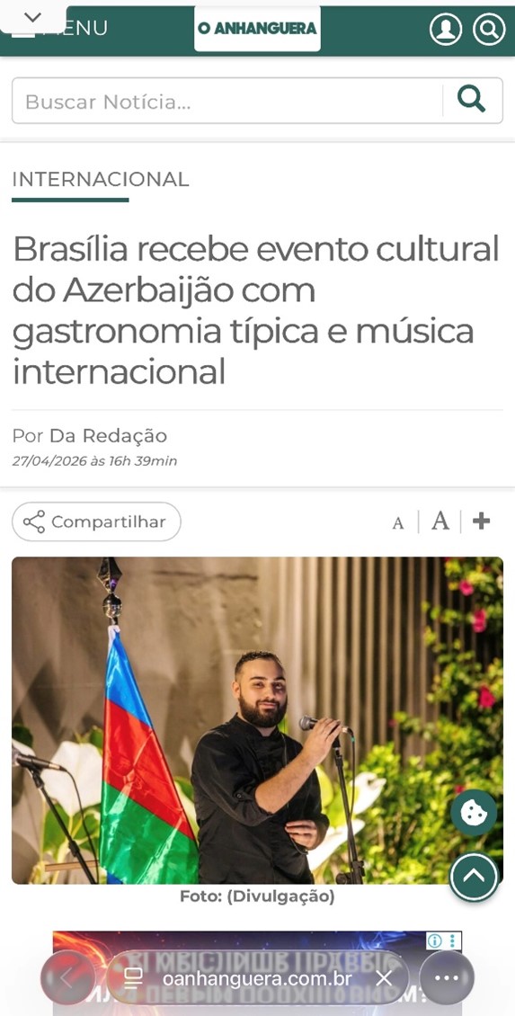 Brazilian media spotlights vibrant Azerbaijani Culture Day in Lago Sul (PHOTO)