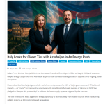 World media highlights talks between Azerbaijani President and Italian PM in Baku (PHOTO)
