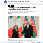 World media highlights talks between Azerbaijani President and Italian PM in Baku (PHOTO)