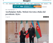 World media highlights talks between Azerbaijani President and Italian PM in Baku (PHOTO)
