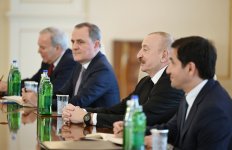 President Ilham Aliyev receives delegation led by High Representative of European Union (PHOTO)