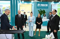 President Ilham Aliyev, First Lady Mehriban Aliyeva view 19th Caspian Agro Week and 31st Interfood Azerbaijan exhibitions (PHOTO)