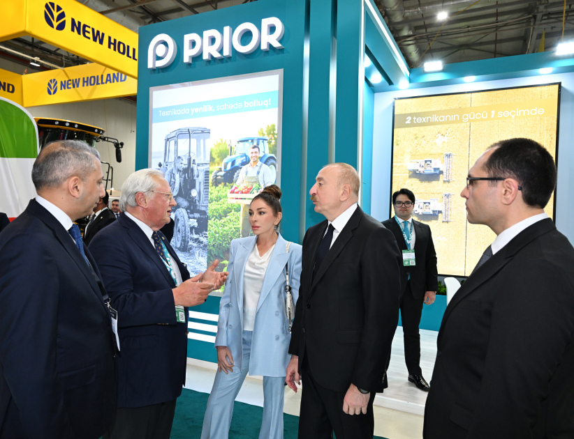 President Ilham Aliyev, First Lady Mehriban Aliyeva view 19th Caspian Agro Week and 31st Interfood Azerbaijan exhibitions (PHOTO)