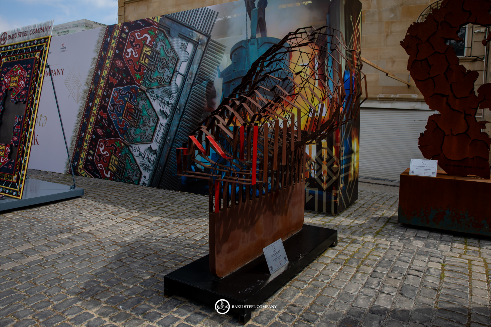 Baku Steel Company Presented the Art of Steel at the Carpet Festival (PHOTO)