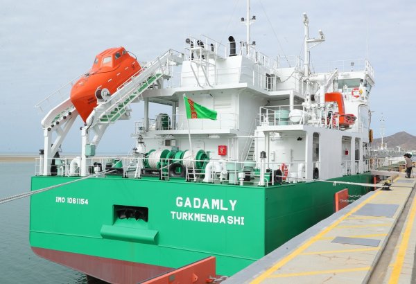 Turkmenistan commissions new dry cargo vessel on Caspian Sea