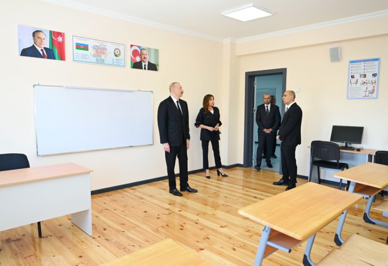 President Ilham Aliyev, First Lady Mehriban Aliyeva attend opening of Shukurbeyli village in Jabrayil district (PHOTO)