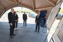 President Ilham Aliyev and First Lady Mehriban Aliyeva inspect construction of Jabrayil District Central Hospital (PHOTO)
