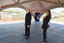 President Ilham Aliyev and First Lady Mehriban Aliyeva inspect construction of Jabrayil District Central Hospital (PHOTO)