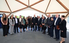 President Ilham Aliyev and First Lady Mehriban Aliyeva meet with residents moving to Shukurbeyli village in Jabrayil district (PHOTO)