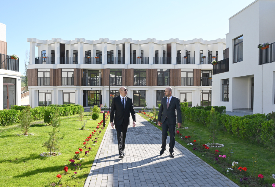 President Ilham Aliyev inaugurates first residential complex in Zangilan (PHOTO)