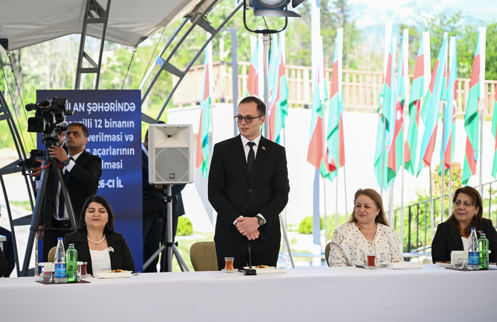 President Ilham Aliyev met with residents in Zangilan city and laid foundation stone for Zangilan City Park Hotel (PHOTO)