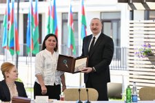 President Ilham Aliyev met with residents in Zangilan city and laid foundation stone for Zangilan City Park Hotel (PHOTO)