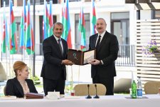 President Ilham Aliyev met with residents in Zangilan city and laid foundation stone for Zangilan City Park Hotel (PHOTO)