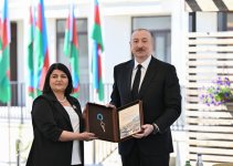 President Ilham Aliyev met with residents in Zangilan city and laid foundation stone for Zangilan City Park Hotel (PHOTO)