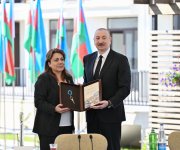President Ilham Aliyev met with residents in Zangilan city and laid foundation stone for Zangilan City Park Hotel (PHOTO)