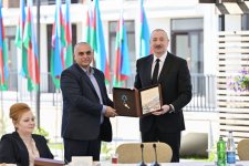 President Ilham Aliyev met with residents in Zangilan city and laid foundation stone for Zangilan City Park Hotel (PHOTO)