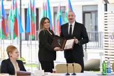 President Ilham Aliyev met with residents in Zangilan city and laid foundation stone for Zangilan City Park Hotel (PHOTO)