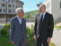 President Ilham Aliyev met with residents in Zangilan city and laid foundation stone for Zangilan City Park Hotel (PHOTO)