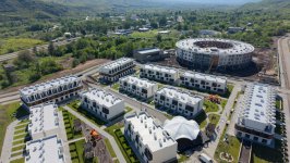 President Ilham Aliyev met with residents in Zangilan city and laid foundation stone for Zangilan City Park Hotel (PHOTO)
