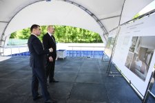 President Ilham Aliyev met with residents in Zangilan city and laid foundation stone for Zangilan City Park Hotel (PHOTO)