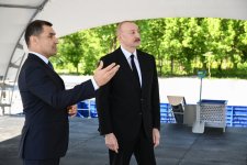 President Ilham Aliyev met with residents in Zangilan city and laid foundation stone for Zangilan City Park Hotel (PHOTO)
