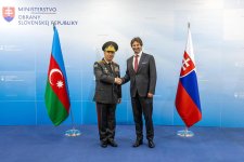 Azerbaijani Defense Minister pays official visit to Slovakia (PHOTO)