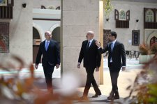 President Ilham Aliyev reviews preparations for WUF13 at Baku Olympic Stadium (PHOTO/VIDEO)