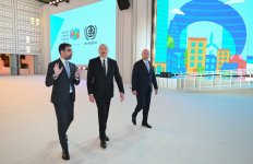President Ilham Aliyev reviews preparations for WUF13 at Baku Olympic Stadium (PHOTO/VIDEO)