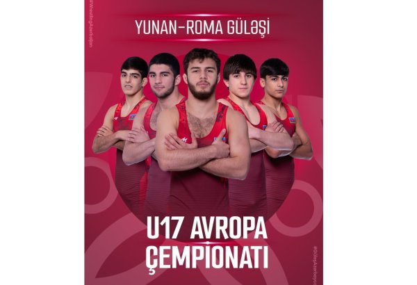 Azerbaijani wrestlers wins three medals at European U-17 Championships